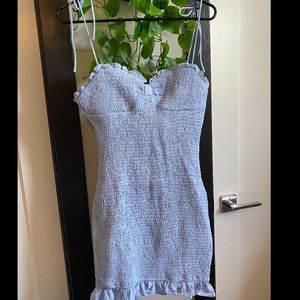 Hello Molly blue ruched bodycon dress